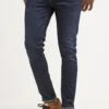 Pier One Slim Fit Jeans - Dark Blue Denim