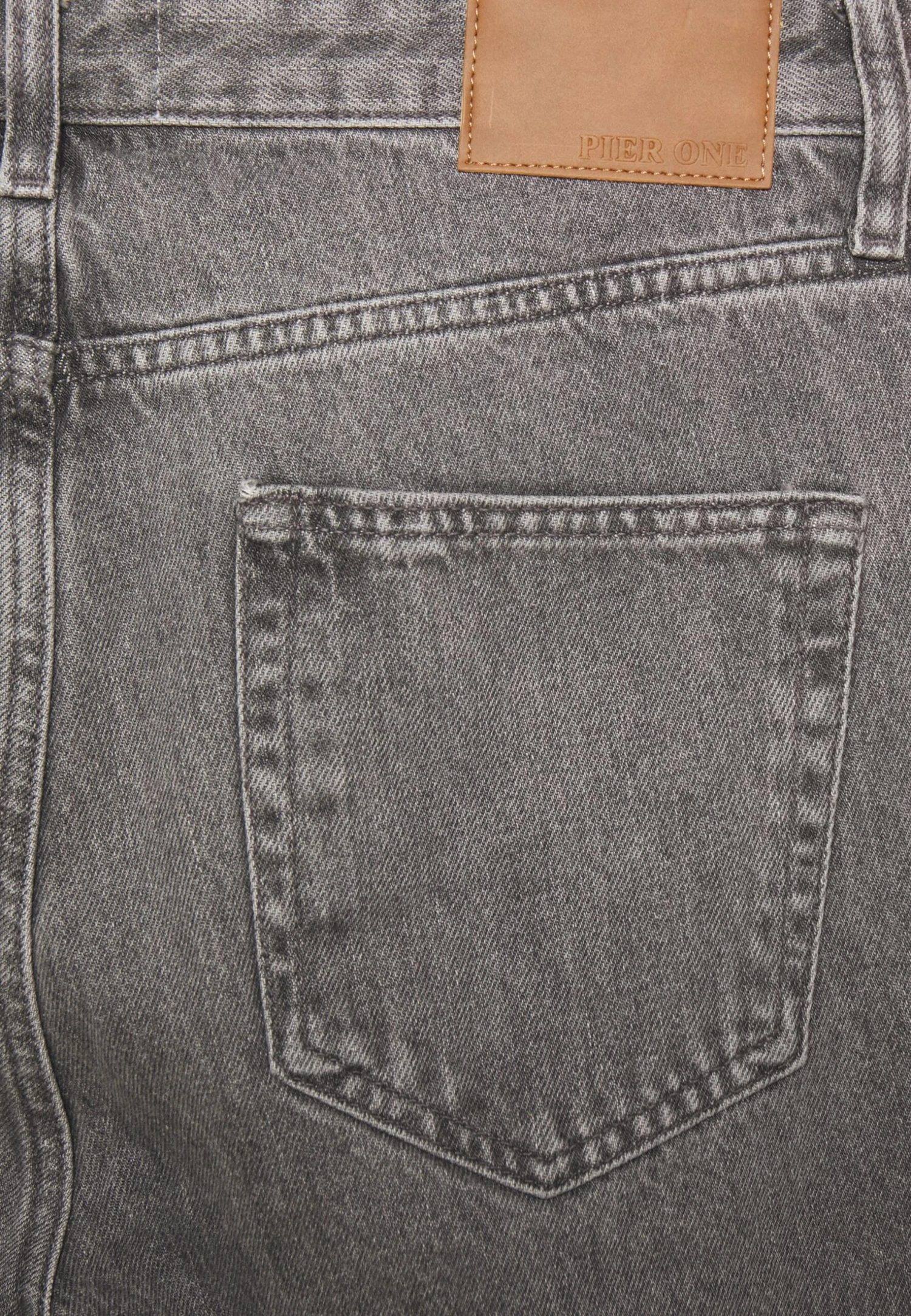 Pier One Mid Raise Straight Fit - Relaxed Fit Jeans - Grey Denim 5 Pier One Mid Raise Straight Fit - Relaxed Fit Jeans - Grey Denim - Afbeelding 5