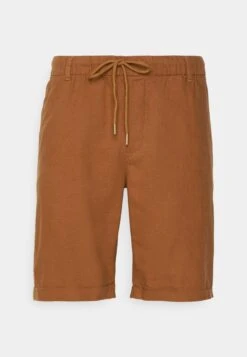 Pier One Linen Blend Drawcord Shorts- Shorts - Brown -Pier One Aanbiedingen Winkel 1ea4e2e885224bdf9790c588673025ff