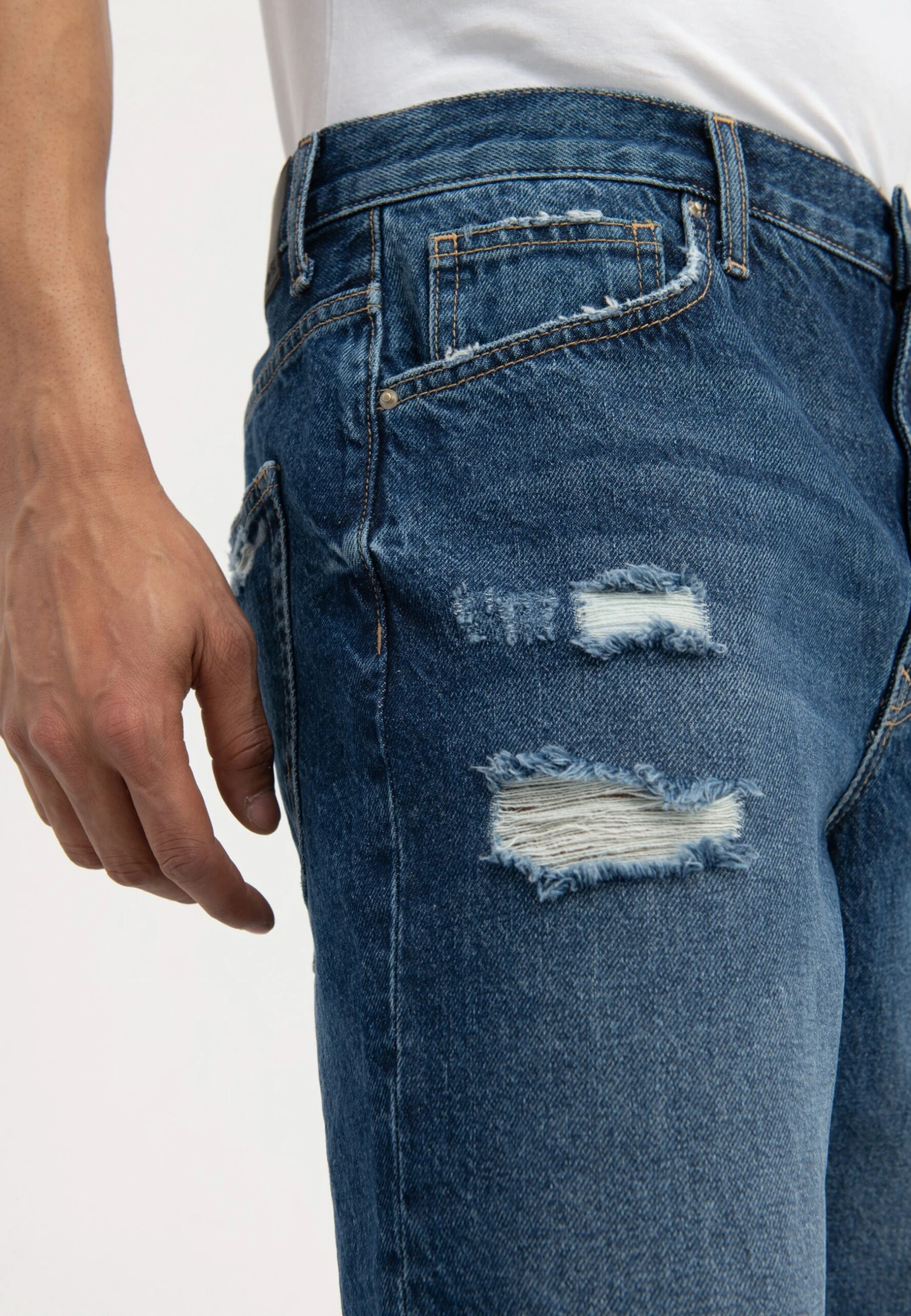 Pier One Jeansshort - Dark Blue Denim 4 Pier One Jeansshort - Dark Blue Denim - Afbeelding 4