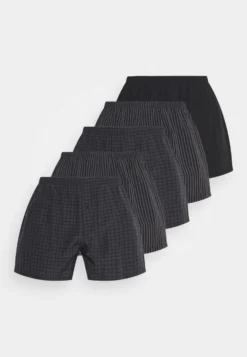 Pier One 5 Pack - Boxershort - Black/Dark Grey
