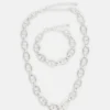 Pier One Set Unisex - Ketting - Silver-Coloured