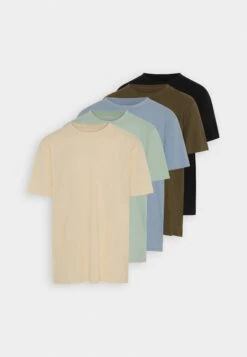 Pier One 5 Pack - T-Shirt Basic - Mint/Off-White/Khaki -Pier One Aanbiedingen Winkel 5b5778993dfc4612b1bc7d2cac39f5f3