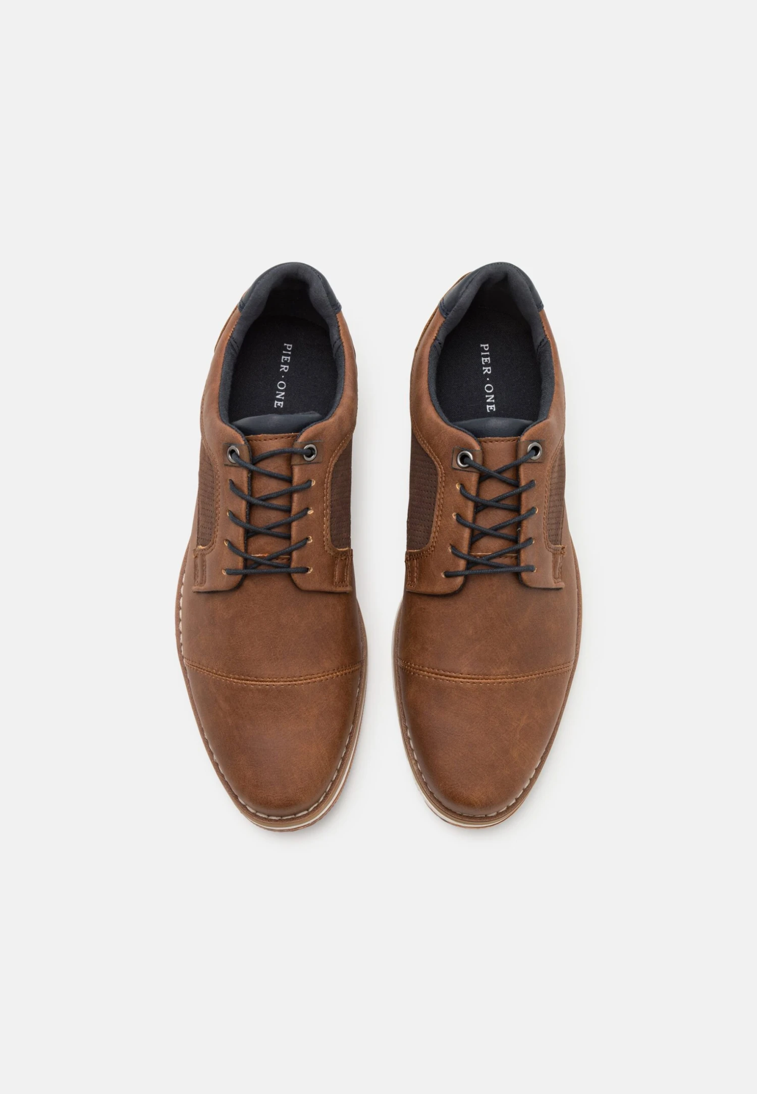 Pier One Sportieve Veterschoenen - Cognac 4 Pier One Sportieve Veterschoenen - Cognac - Afbeelding 4