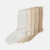 Pier One 5Pack - Sokken - Off-White/Beige/Tan