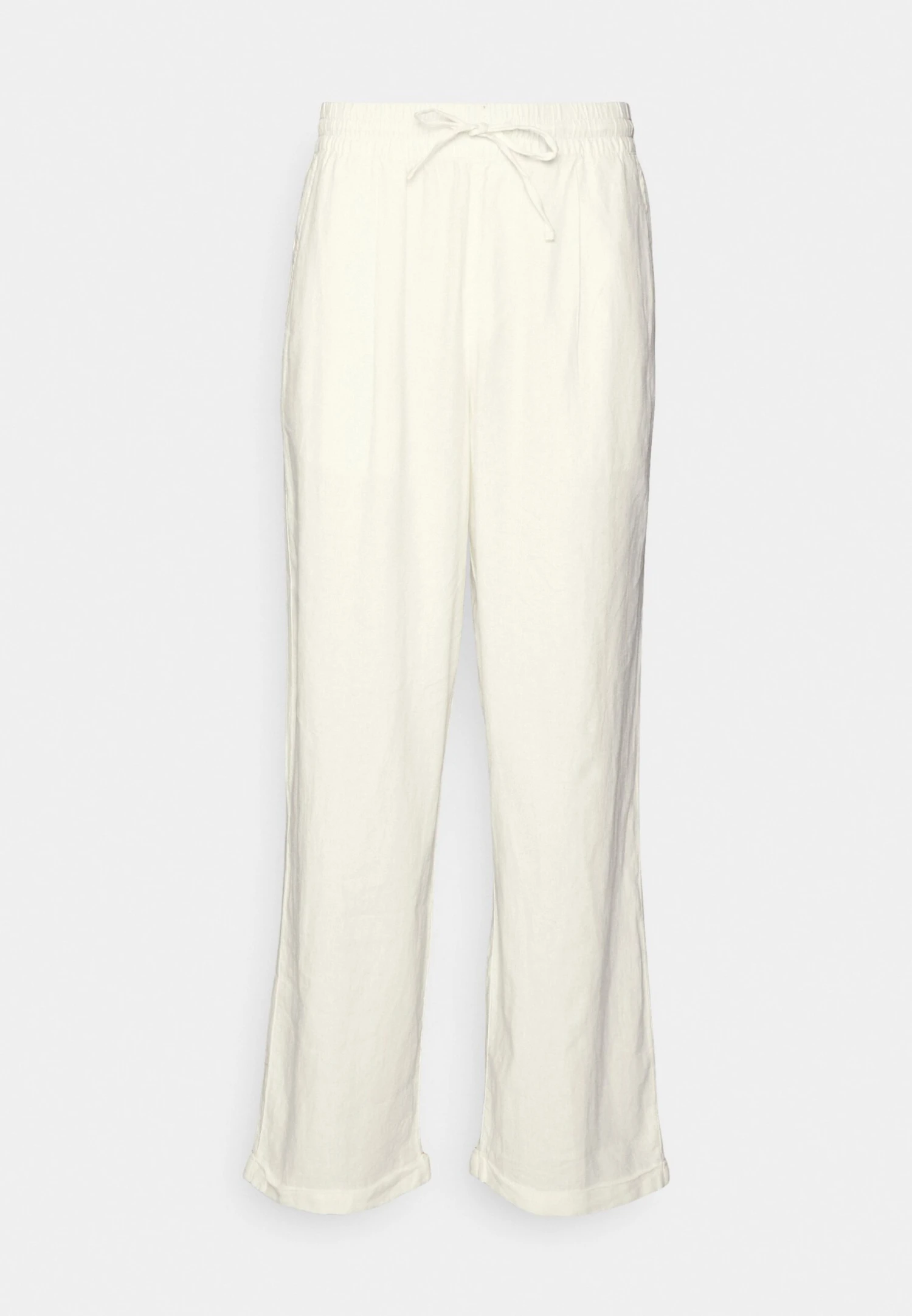 Pier One Drawcord Trousers Linen Blend - Broek - White 5 Pier One Drawcord Trousers Linen Blend - Broek - White - Afbeelding 5