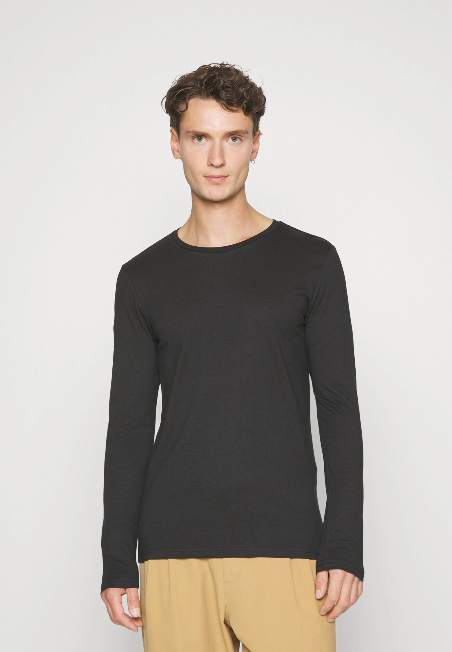 Pier One 2 Pack - Longsleeve - Black/Mottled Dark Grey 4 Pier One 2 Pack - Longsleeve - Black/Mottled Dark Grey - Afbeelding 4