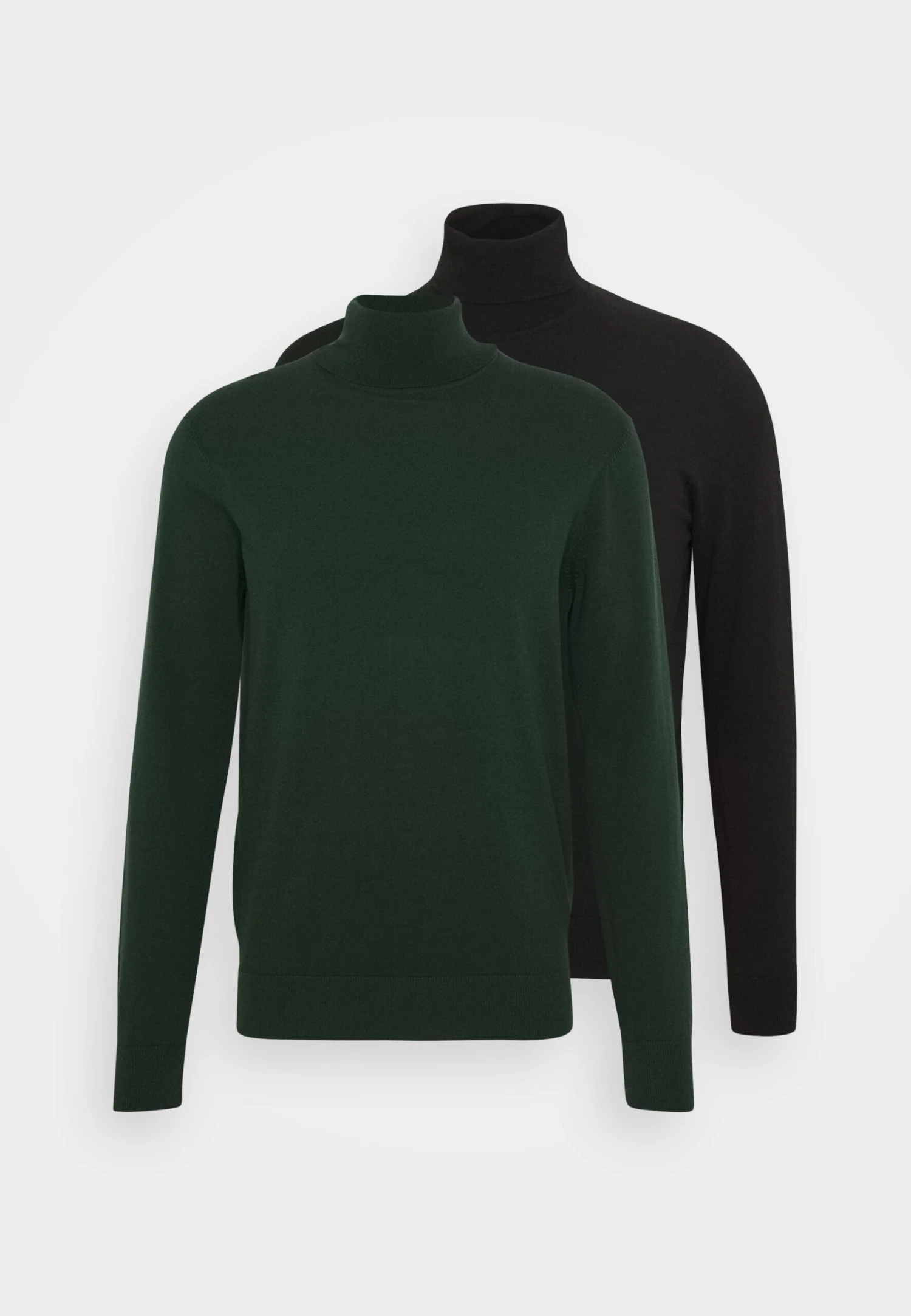 Pier One 2 Pack - Basic Turtleneck - Trui - Black/Dark Green 5 Pier One 2 Pack - Basic Turtleneck - Trui - Black/Dark Green - Afbeelding 5