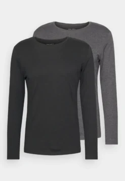 Pier One 2 Pack - Longsleeve - Black/Mottled Dark Grey -Pier One Aanbiedingen Winkel 9772b16a1f79408499510e80b90c51d3 scaled