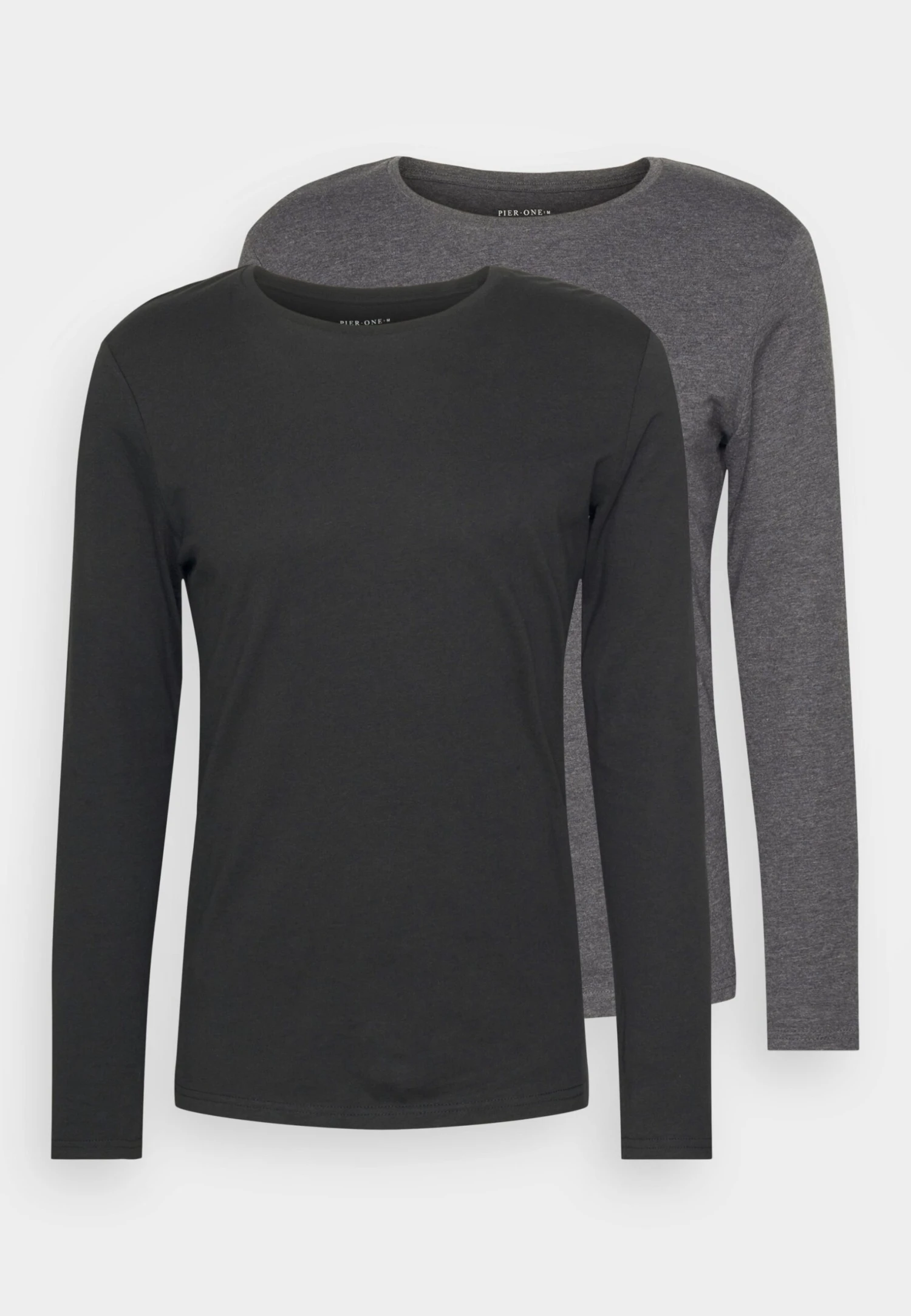 Pier One 2 Pack - Longsleeve - Black/Mottled Dark Grey 5 Pier One 2 Pack - Longsleeve - Black/Mottled Dark Grey - Afbeelding 5