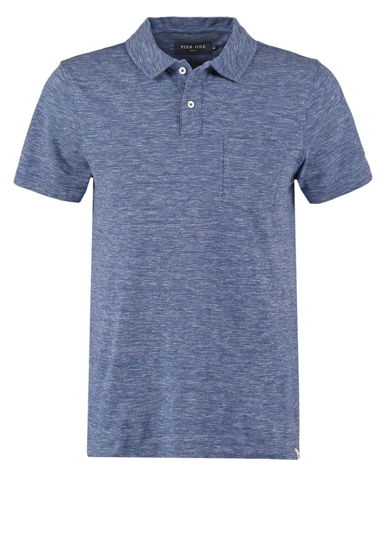 Pier One Poloshirt - Blue Melange 5 Pier One Poloshirt - Blue Melange - Afbeelding 5