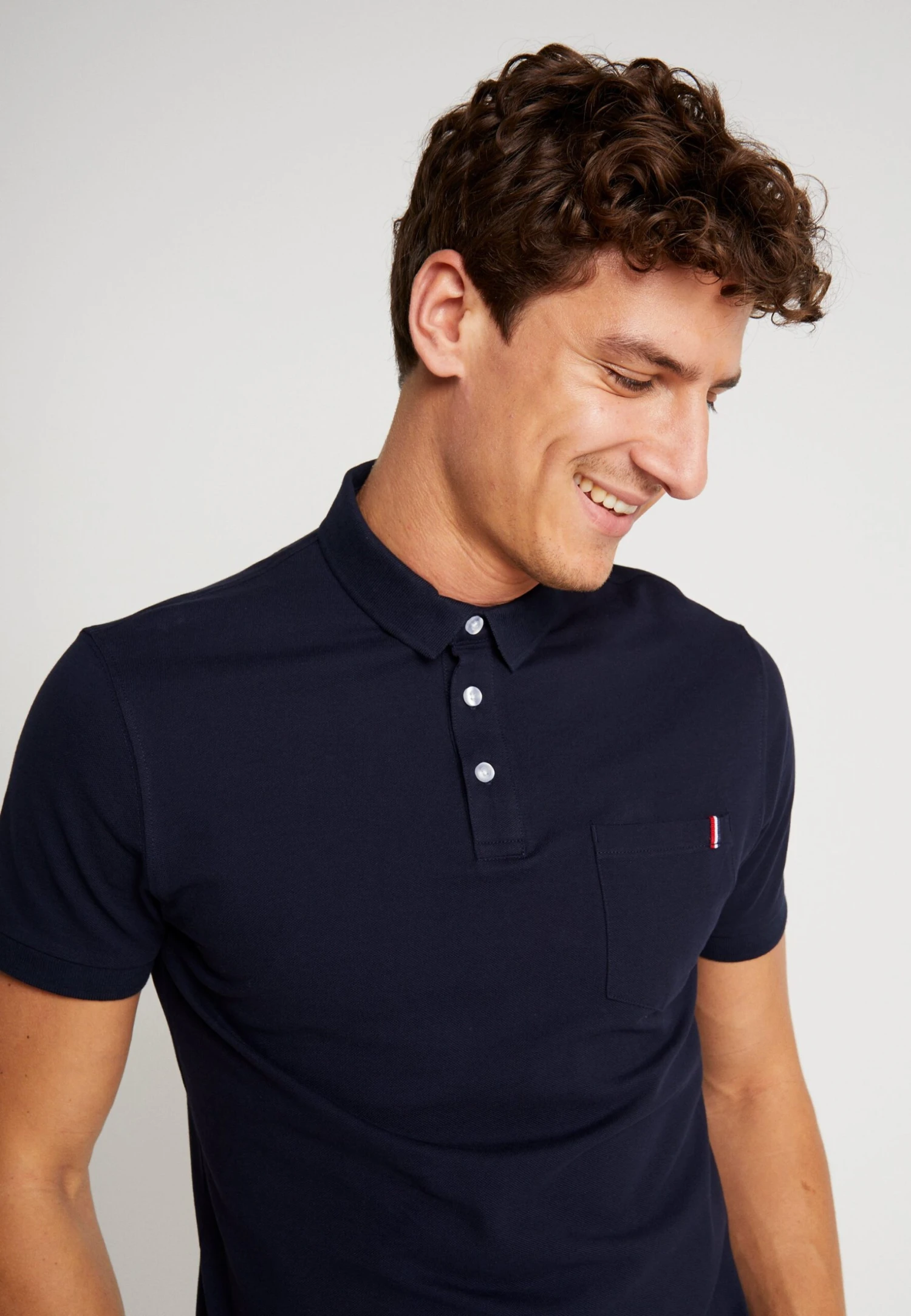Pier One Tricolore Trim- Poloshirt - Dark Blue 4 Pier One Tricolore Trim- Poloshirt - Dark Blue - Afbeelding 4