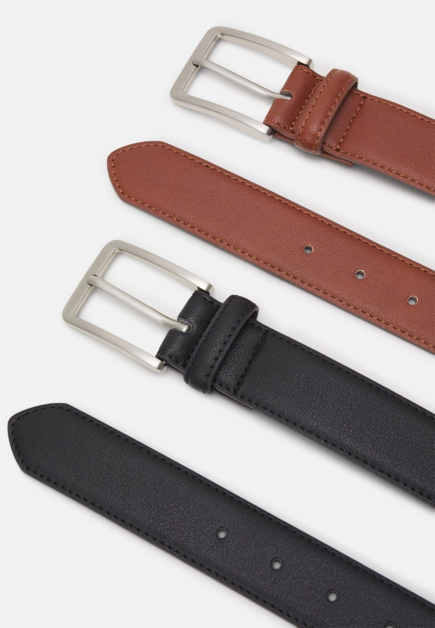 Pier One 2 Pack - Riem - Brown/Black 2 Pier One 2 Pack - Riem - Brown/Black - Afbeelding 2