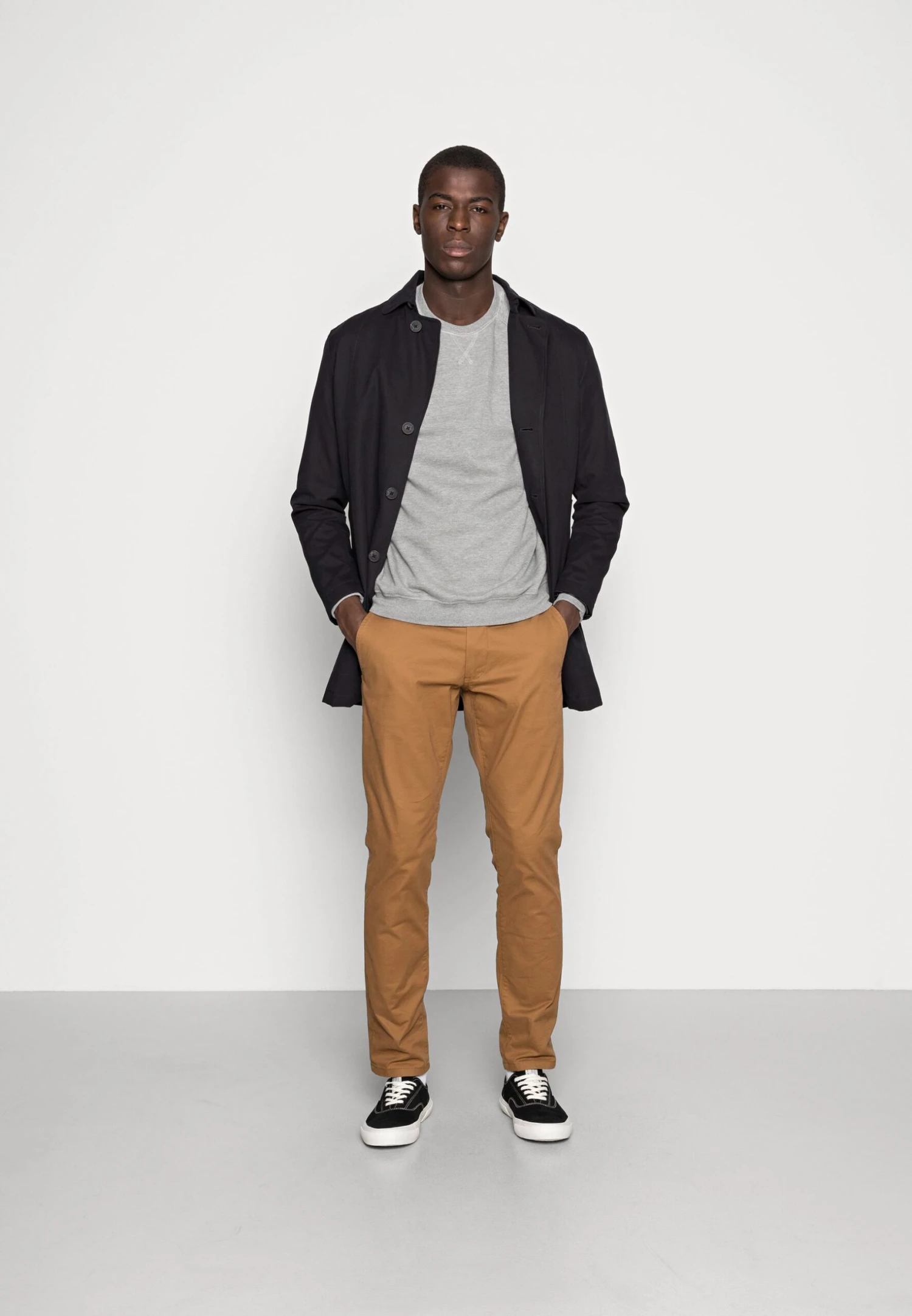 Pier One 2 Pack - Sweater - Mottled Light Grey/Black 1 Pier One 2 Pack - Sweater - Mottled Light Grey/Black