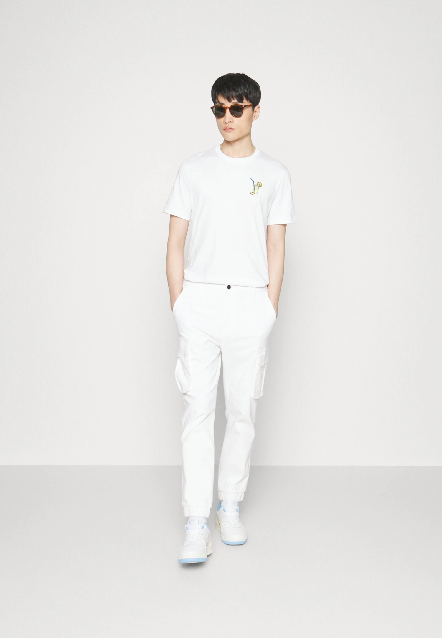 Pier One Cuffed Skinny Trouser- Cargobroek - White 2 Pier One Cuffed Skinny Trouser- Cargobroek - White - Afbeelding 2