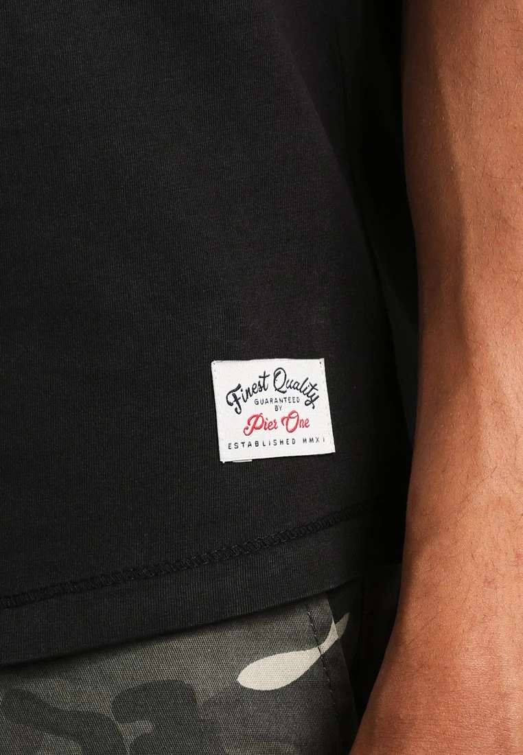 Pier One Garment Tee - T-Shirt Basic - Black 4 Pier One Garment Tee - T-Shirt Basic - Black - Afbeelding 4