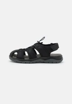 Pier One Leather - Outdoorsandalen - Black