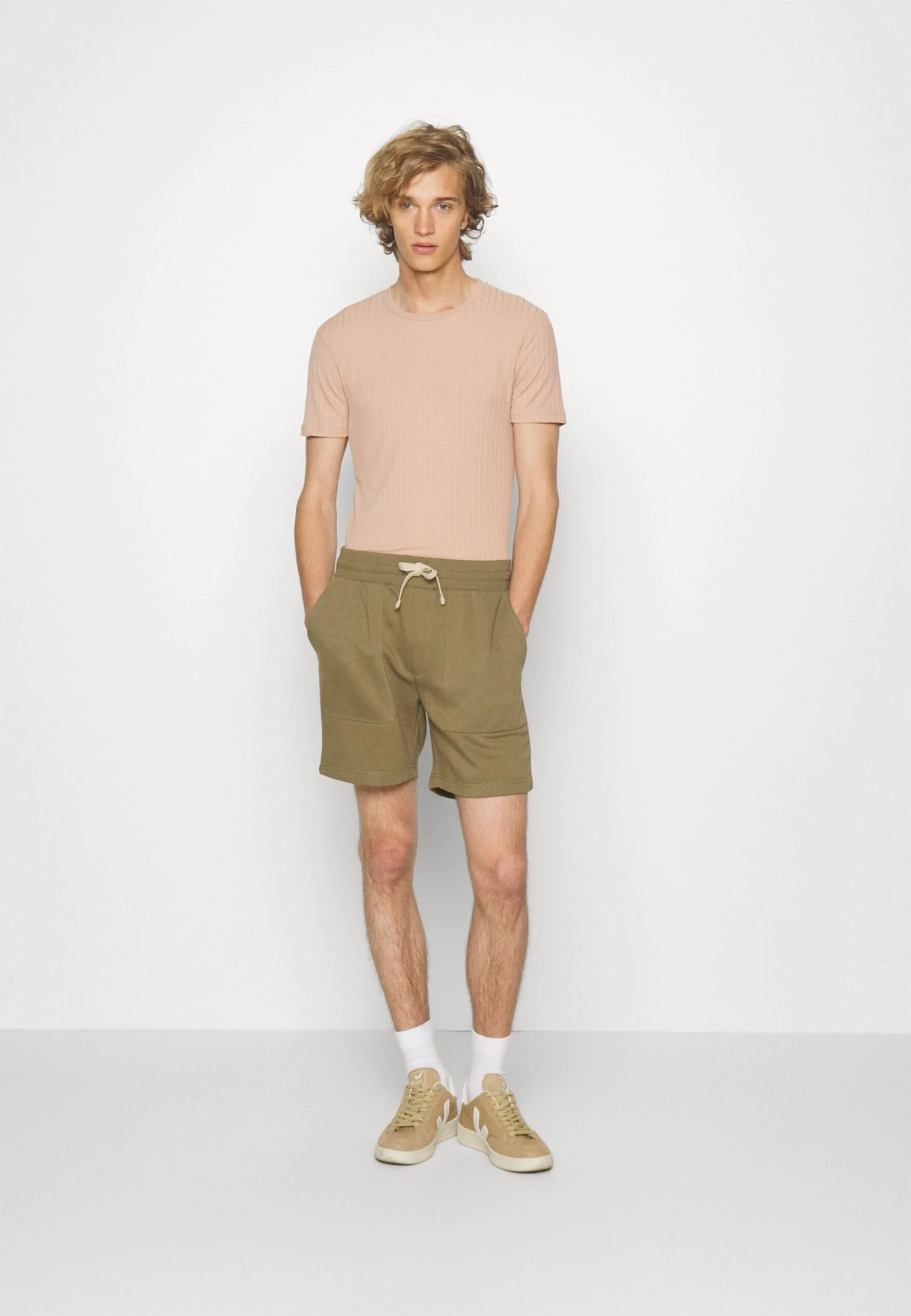 Pier One Utility - Shorts - Khaki 2 Pier One Utility - Shorts - Khaki - Afbeelding 2