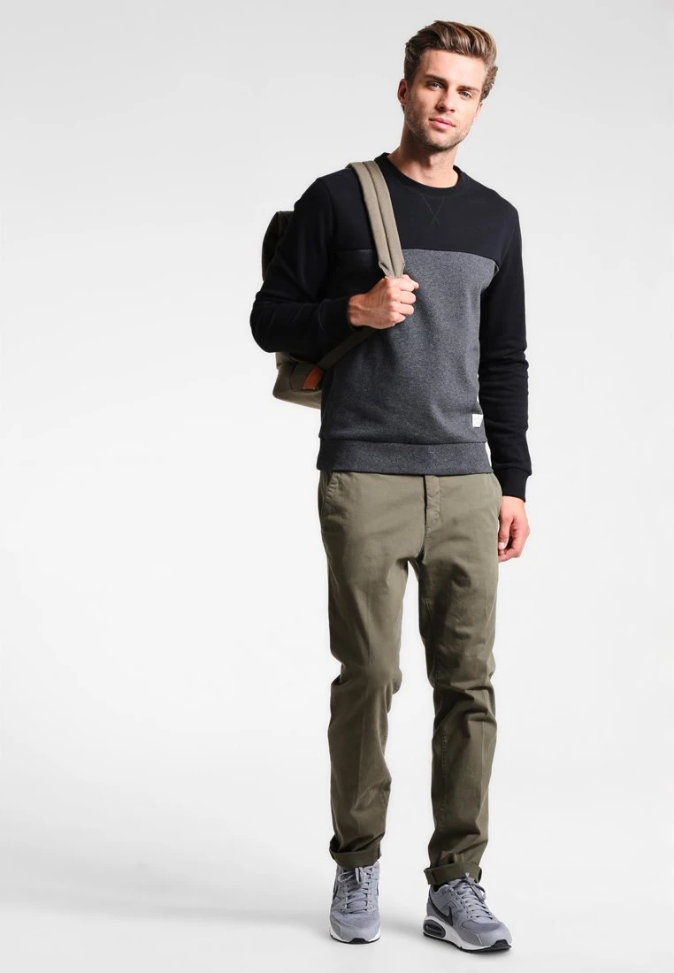 Pier One Sweater - Mottled Dark Grey 2 Pier One Sweater - Mottled Dark Grey - Afbeelding 2