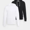 Pier One 2 Pack - Hoodie - Black/White