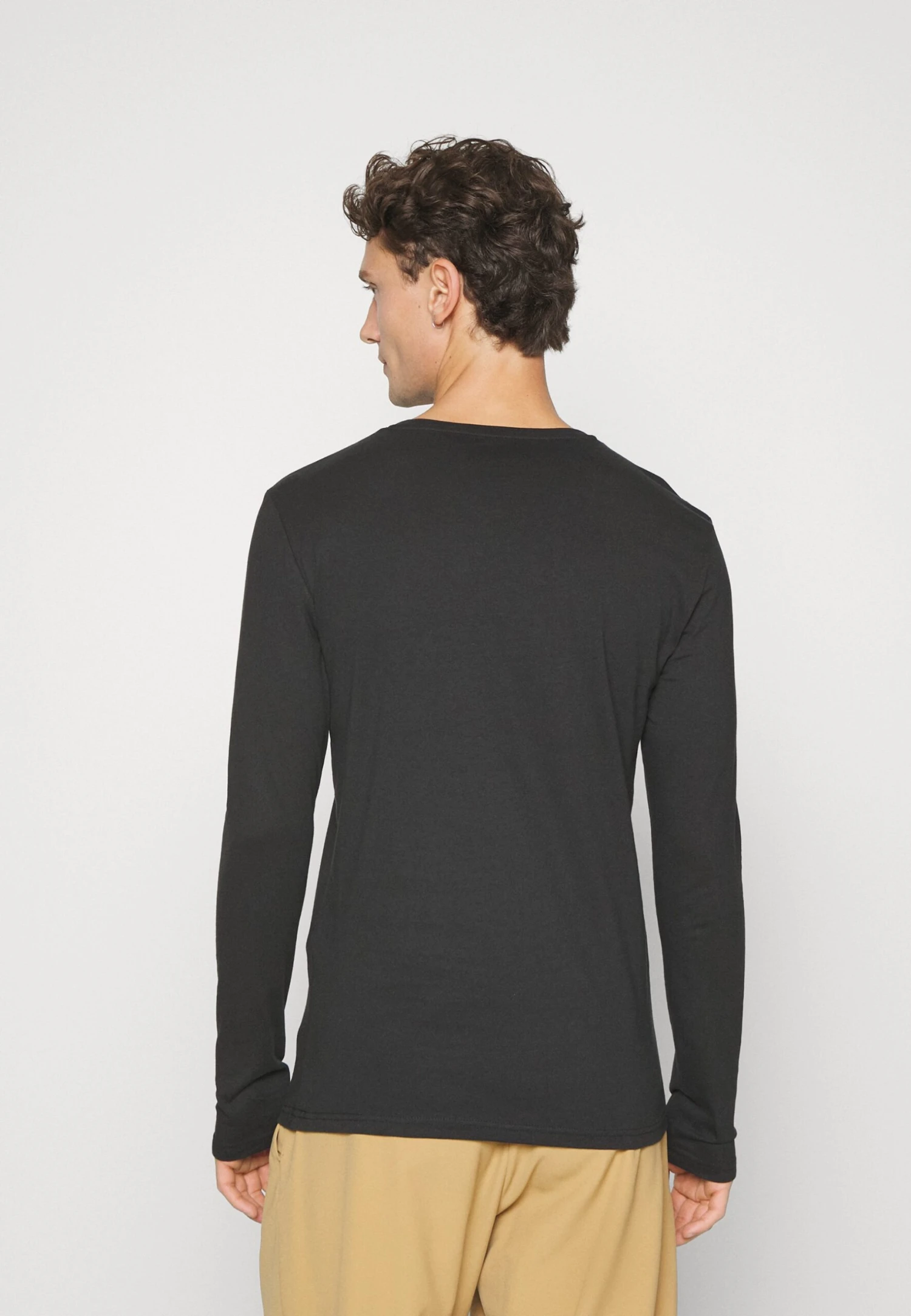 Pier One 2 Pack - Longsleeve - Black/Mottled Dark Grey 2 Pier One 2 Pack - Longsleeve - Black/Mottled Dark Grey - Afbeelding 2