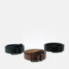 Pier One 3 Pack - Riem - Black - 802_Brown - 702_Dark Blue - 503