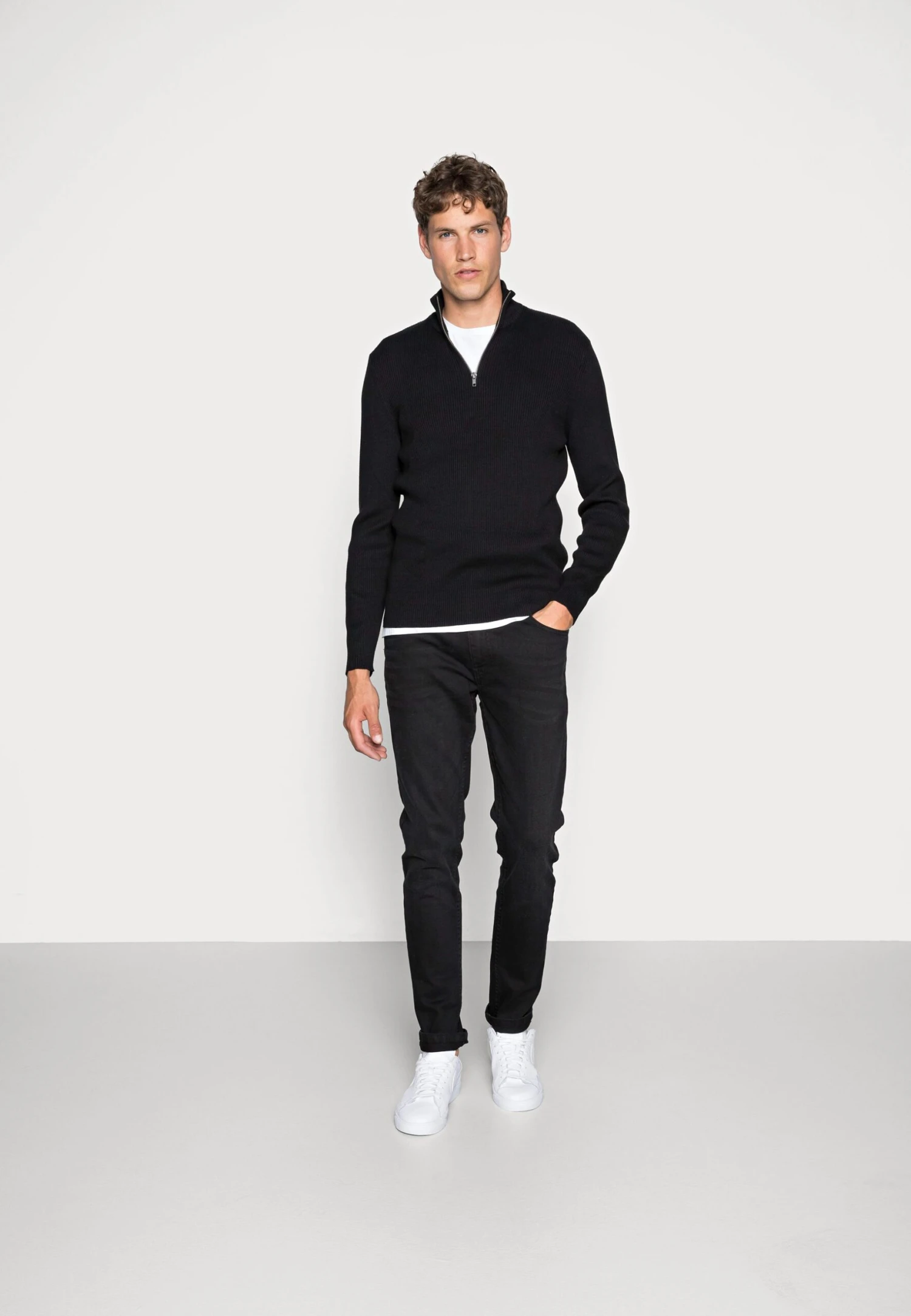 Pier One Jeans Skinny Fit - Black Denim 2 Pier One Jeans Skinny Fit - Black Denim - Afbeelding 2