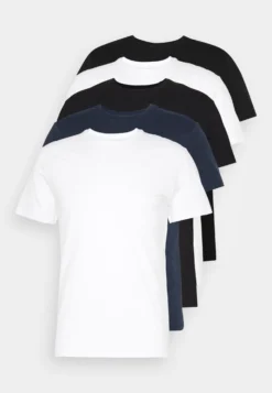 Pier One 5 Pack - T-Shirt Basic - Black/White/Blue -Pier One Aanbiedingen Winkel f1b37127ec2d45f98139c878d4f29450 scaled