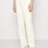 Pier One Drawcord Trousers Linen Blend - Broek - White