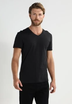 Pier One 2 Pack - T-Shirt Basic - Black -Pier One Aanbiedingen Winkel f5ae58d798ac495dae21da6170c2b2ec