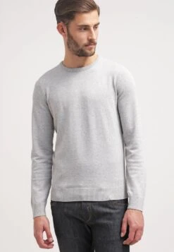 Pier One Basic Crewneck - Trui - Light Grey